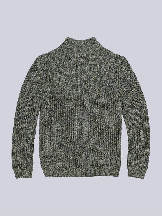 emilio adani Herren Pullover mit Troyerkragen Mehrfarbig 35586