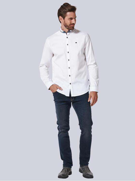 engbers Herren Langarm-Hemd uni Weiß 35324