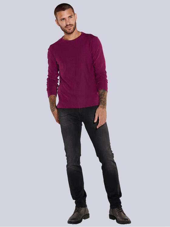 emilio adani Herren Pullover uni Violett 36074