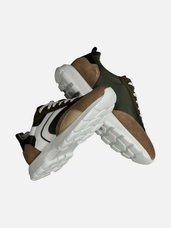 engbers Herren Sneaker mit gefederter Sohle Khaki 35130