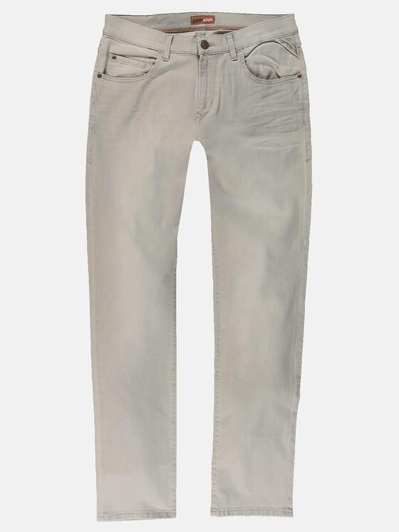 emilio adani Herren Sommerliche Jeans mit schmaler Passform Weiß 31624