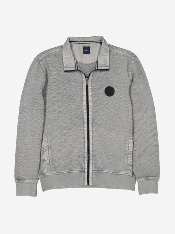 engbers Herren Sweatjacke mit Zipper Silbergrau 38057