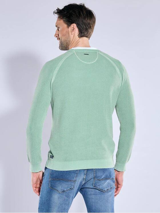 engbers Herren Pullover uni Gruen 38708