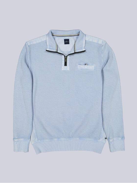engbers Herren Sweatshirt strukturiert Hellblau 39533