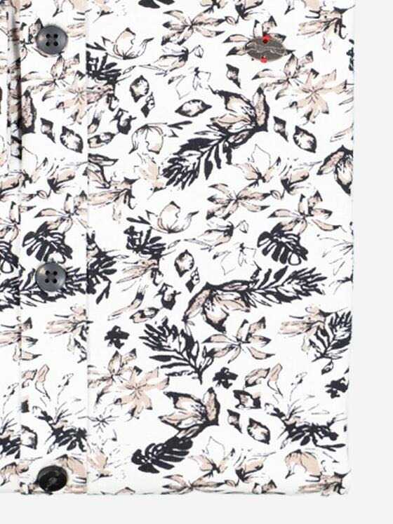 engbers Herren Jersey-Hemd slim fit Braunbeige 38173