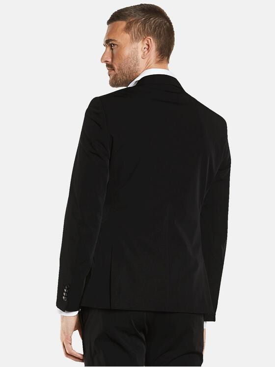 emilio adani Herren Anzug-Sakko slim fit Schwarz 34571