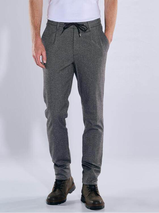 engbers Herren Chino mit Tunnelzug Anthrazit 39341