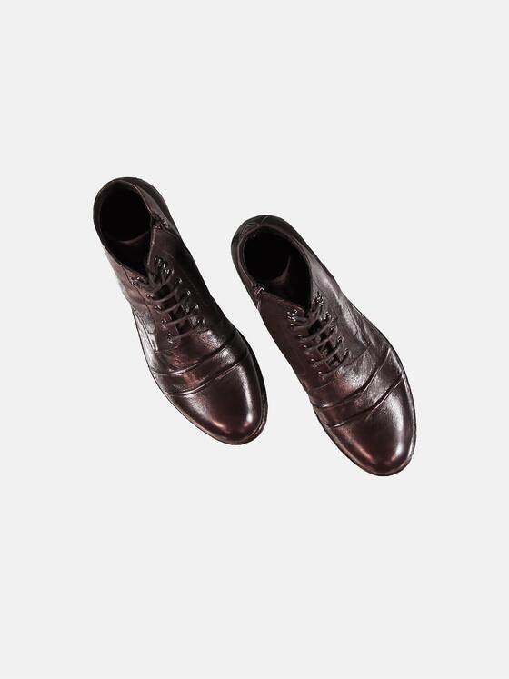 ENGBERS GERMANY Herren Softer Lederboot Dunkelbraun 30182