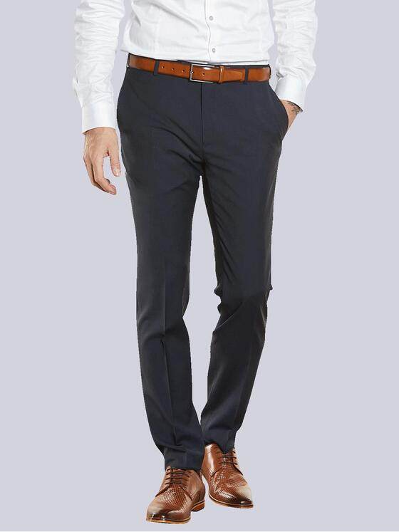 emilio adani Herren Anzug-Hose Slim Fit Blau 34913
