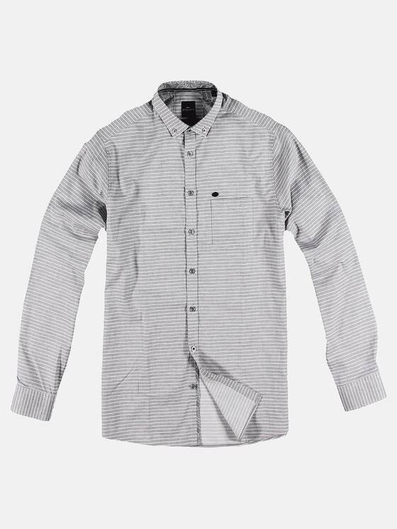 engbers Herren Hemd im Streifendesign Grau 31273