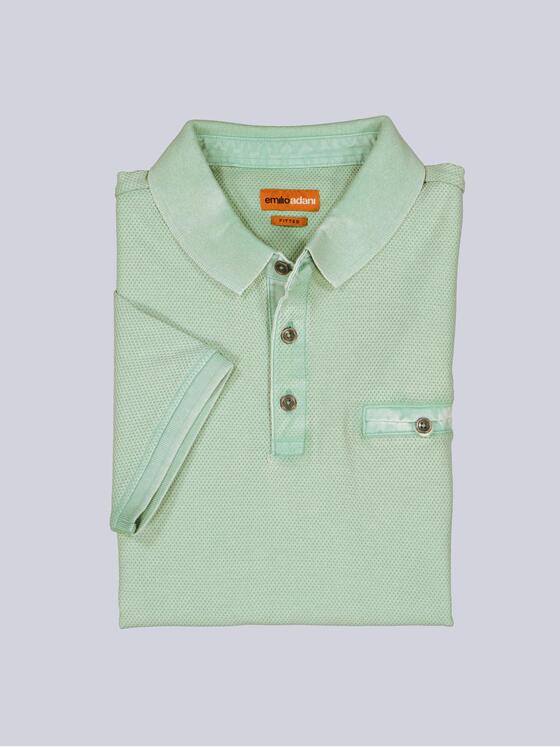 emilio adani Herren Polo-Shirt slim fit Türkis 38631