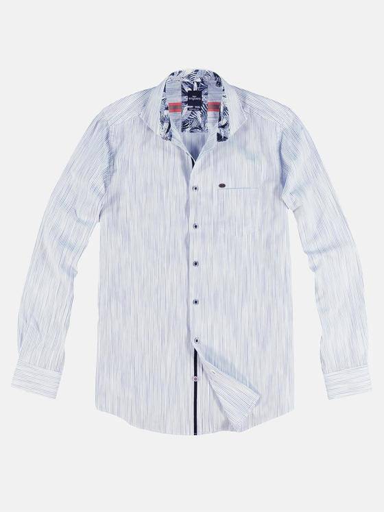 engbers Herren Hemd gemustert Himmelblau 29472