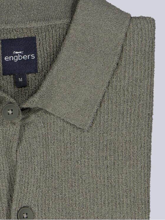 engbers Herren Kurzarm-Hemd uni Oliv 39212