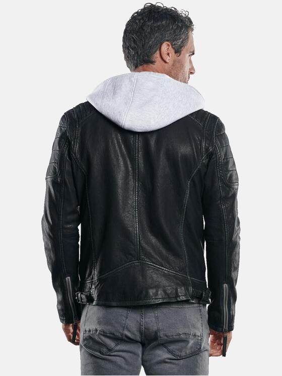 engbers Herren Individuell produzierte Lederjacke Schwarz 30215