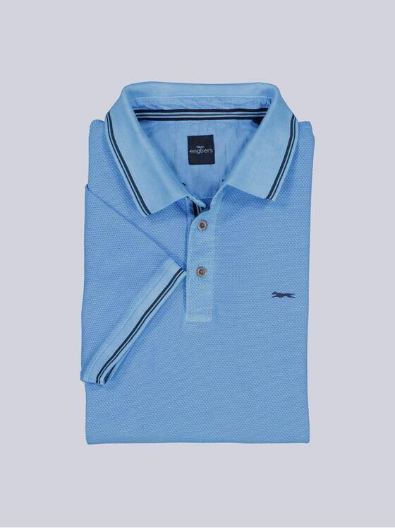engbers Herren Polo-Shirt uni Mittelblau 38963