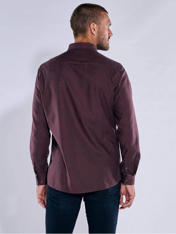 emilio adani Herren Hemd uni Magenta 37568