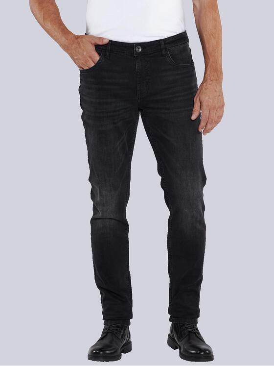 engbers Herren Super-Stretch-Jeans slim fit Schwarz 35408