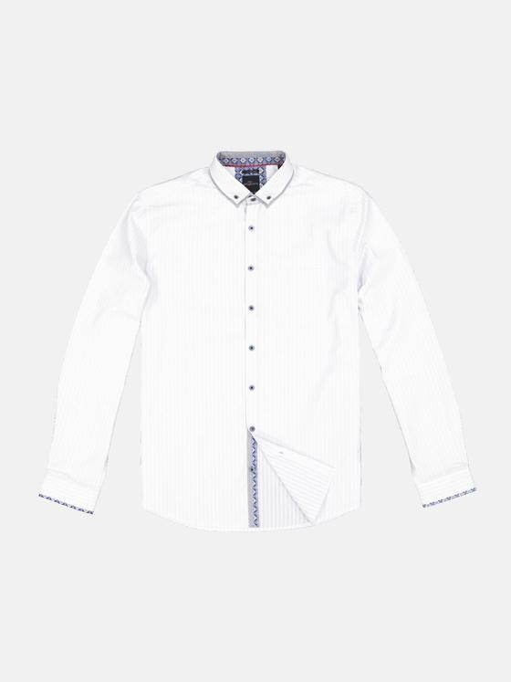 engbers Herren Langarm-Hemd "My Favorite" Blau 34364