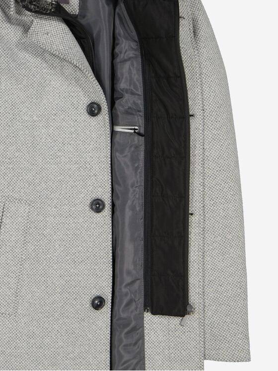 ENGBERS GERMANY Herren Mantel aus Baumwoll-Hightech-Gewebe Silbergrau 37792