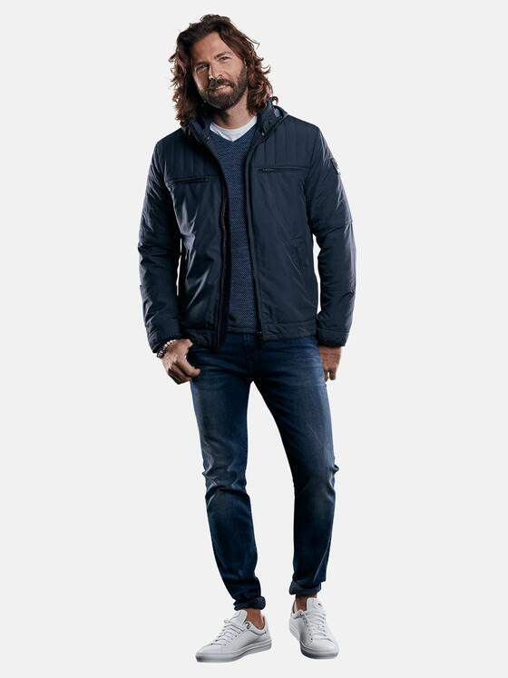 emilio adani Herren Sportive wetterfeste Steppjacke Blau 29042