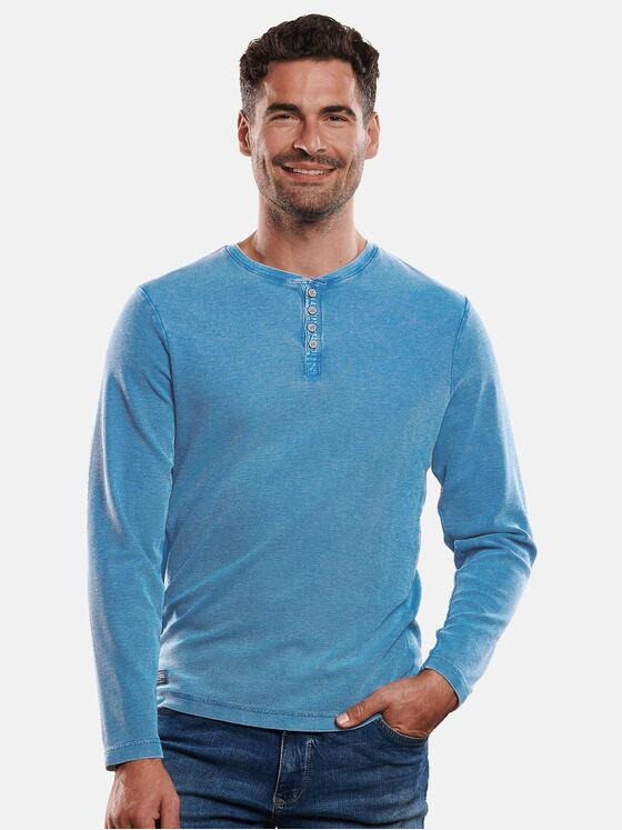 engbers Herren Henley Shirt Royalblau 31112