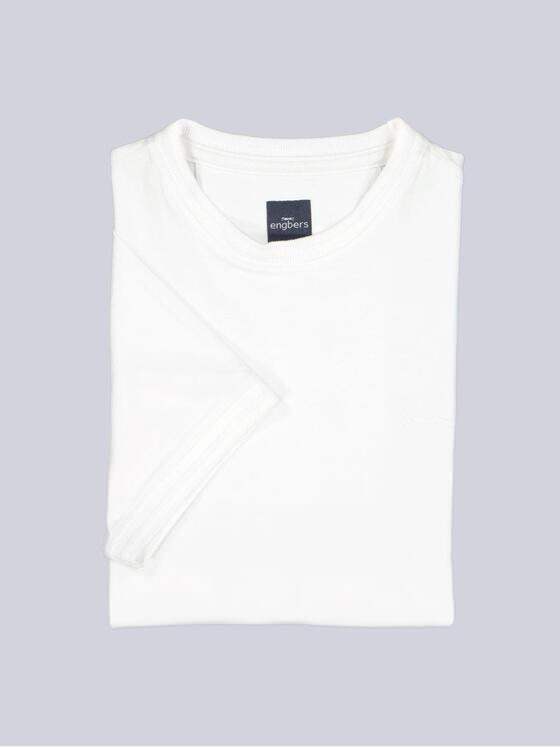 engbers Herren T-Shirt uni Reinweiss 38642