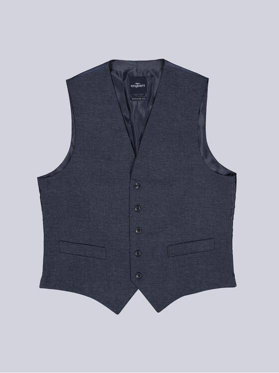 engbers Herren Anzug-Weste aus flexiblem Warenmaterial Saphirblau 39503