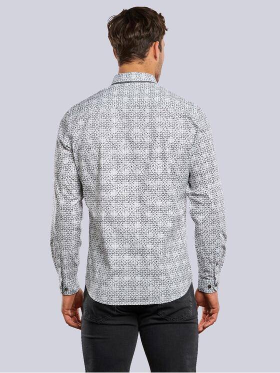 engbers Herren Langarm-Hemd gemustert Anthrazit 33806