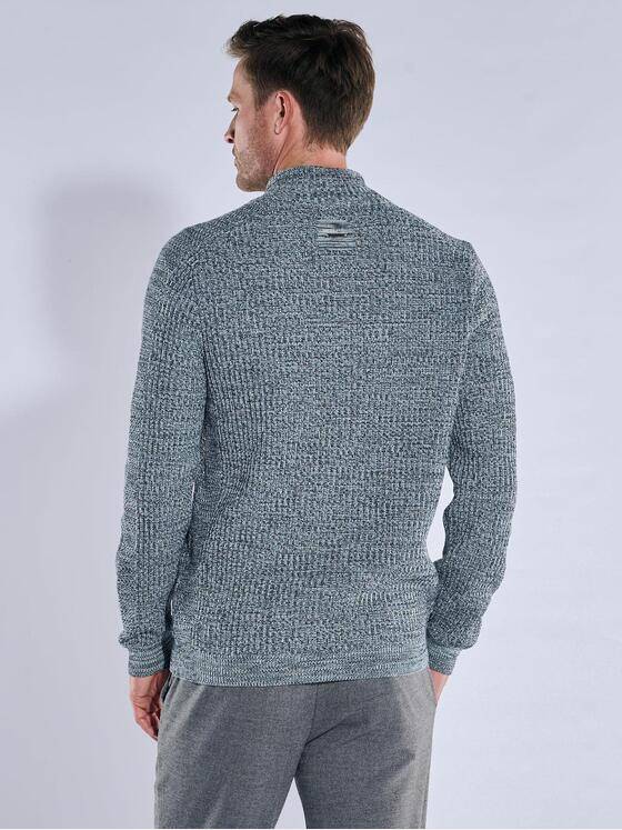 engbers Herren Pullover Polokragen Mittelblau 39577