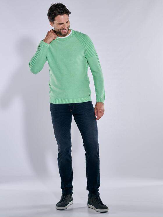 engbers Herren Pullover strukturiert Hellgruen 38145