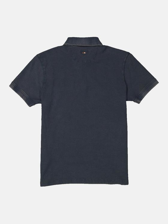 emilio adani Herren Polo-Shirt uni Blau 35108