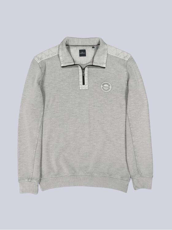 engbers Herren Sweatshirt strukturiert Hellgrau 39540