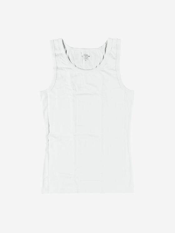 emilio adani Herren Tank-Top uni Weiß 37808