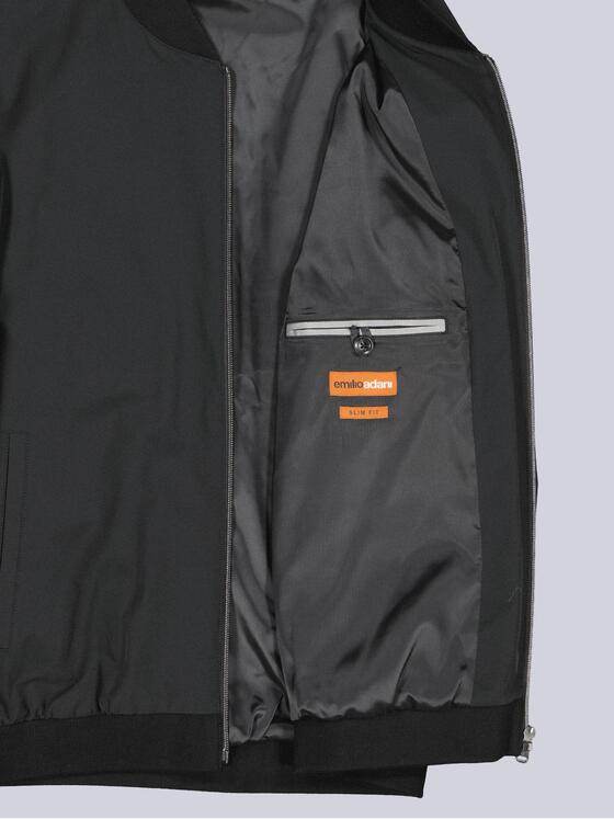 emilio adani Herren Blouson-Sakko Schwarz 40134