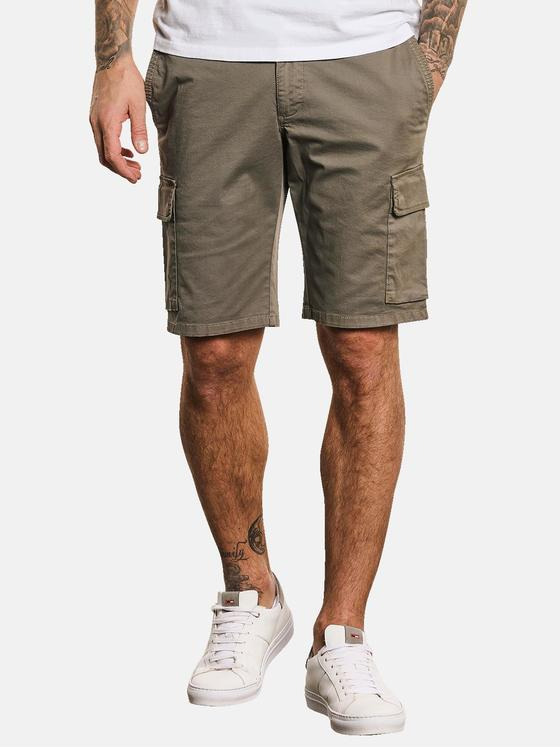 emilio adani Herren Cargo-Bermuda Grün 32632