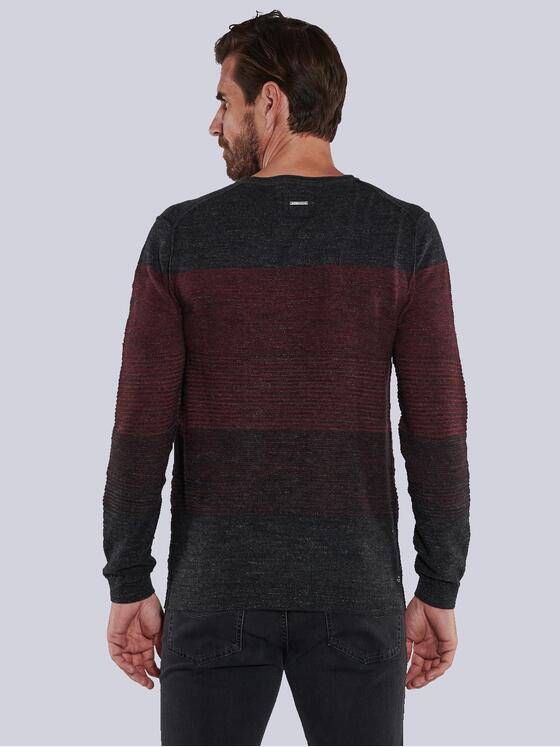 engbers Herren Pullover gestreift Rot 35848