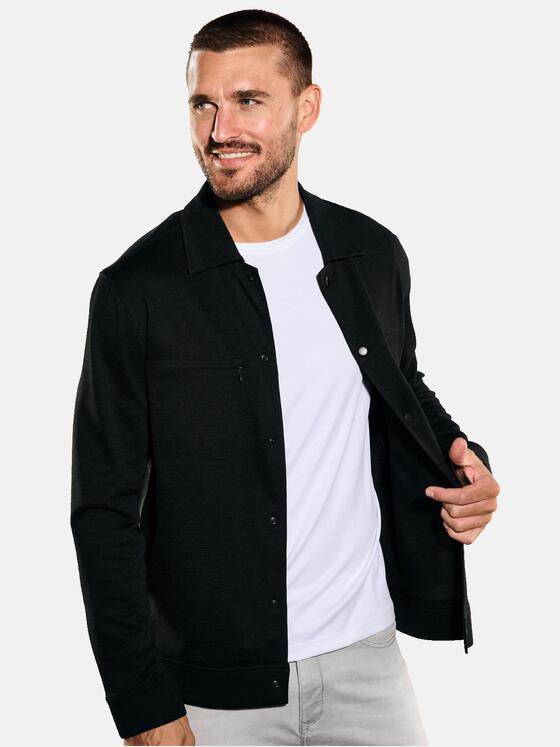 emilio adani Herren Freizeit-Sakko slim fit Schwarz 35267