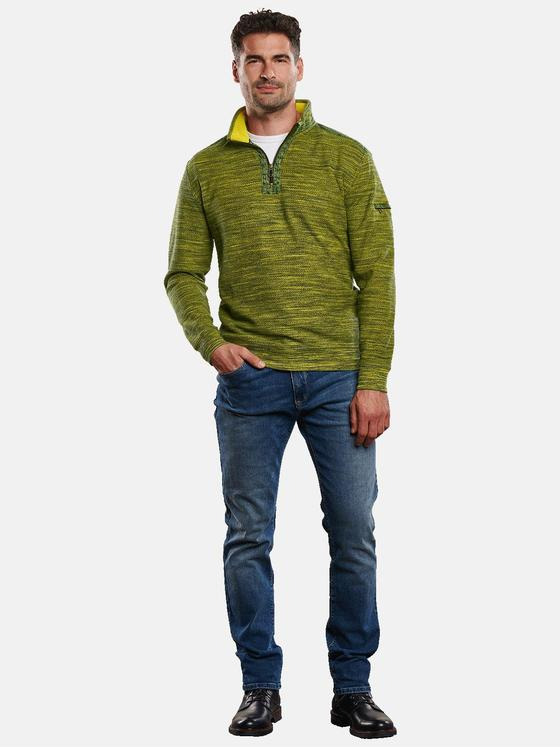 engbers Herren Sweatshirt gemustert Schwefelgelb 32297