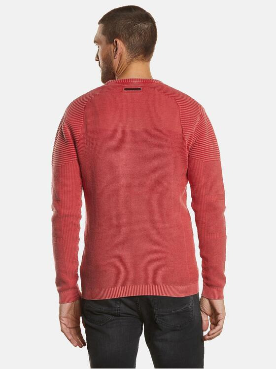 emilio adani Herren Pullover strukturiert Rot 34318