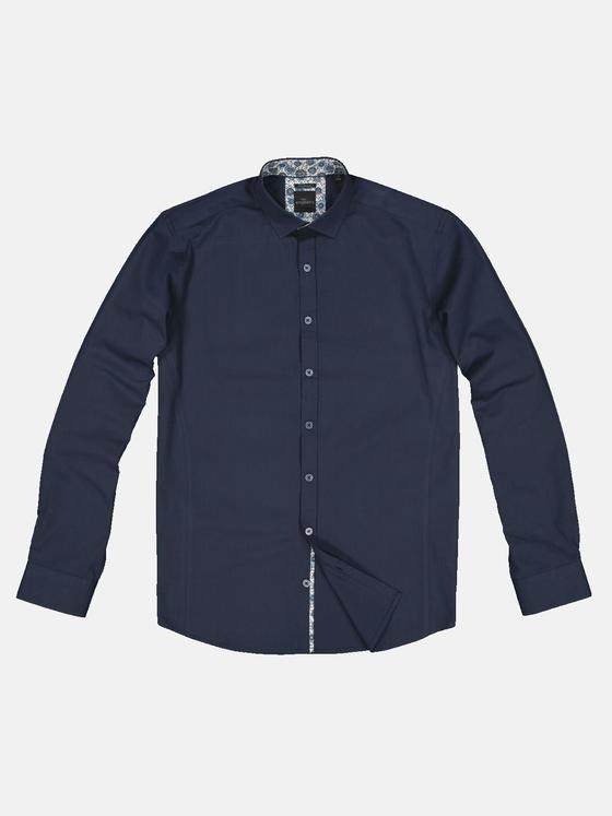 engbers Herren Langarm-Hemd "My Favorite" Blau 32815