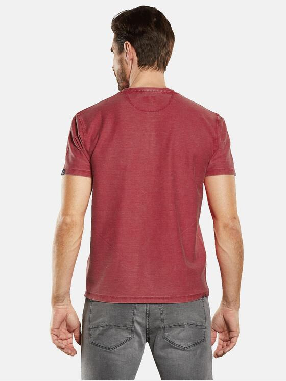 engbers Herren Henley Shirt strukturiert Rot 34532
