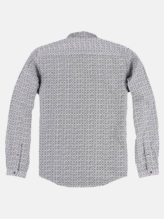 emilio adani Herren bedrucktes Hemd mit smarten Manschetten Blau 29324