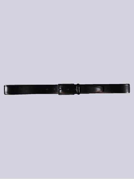 emilio adani Herren Ledergürtel Basic Schwarz 38232