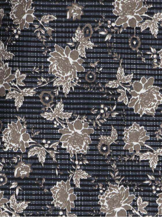 engbers Herren Langarm-Hemd mit All-Over-Print Braunbeige 32468