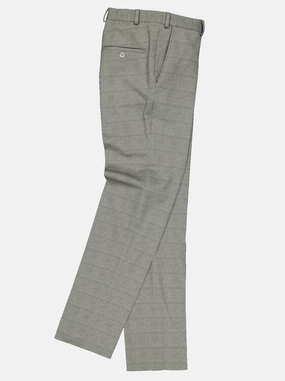 emilio adani Herren Anzug-Hose kariert Grau 34570