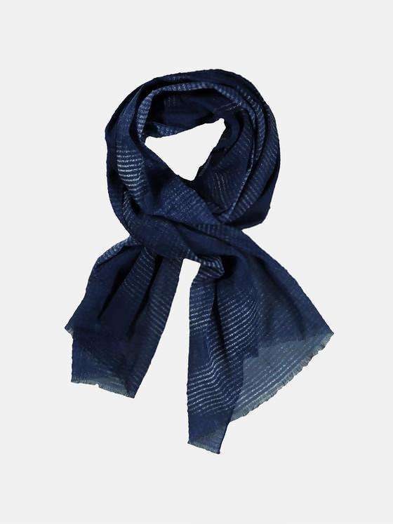 emilio adani Herren Schal gemustert Blau 29302
