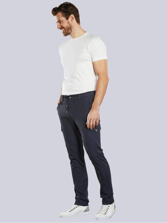 engbers Herren Cargo Hose mit Tunnelzug Blau 34326