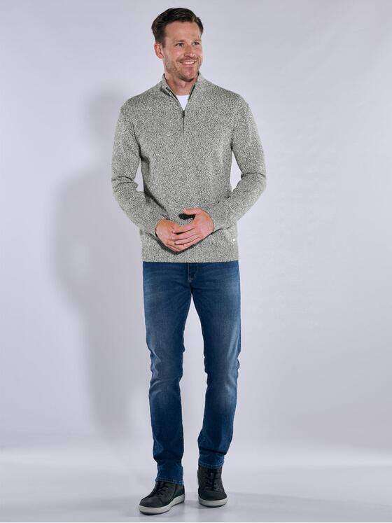 engbers Herren Pullover mit Stehkragen Hellgruen 38205