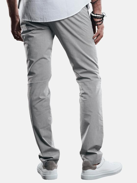emilio adani Herren softe Chino aus italienischer Grundware Grau 29264