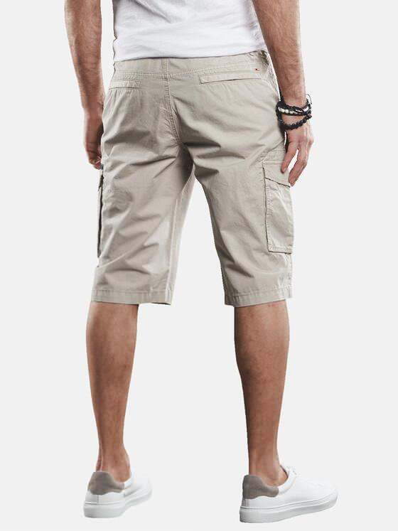emilio adani Herren Modische Cargo Bermuda mit sportiven Details Beige 29268